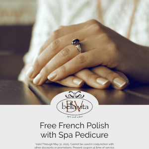 Bella Vita Spa and Salon May 2025 Coupon